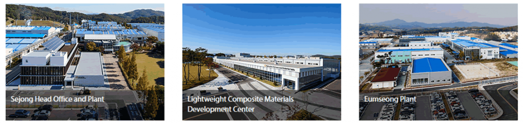 Sejong head Office and Plant, Lightweight Composite Materials Development Center, Eumseong Plant